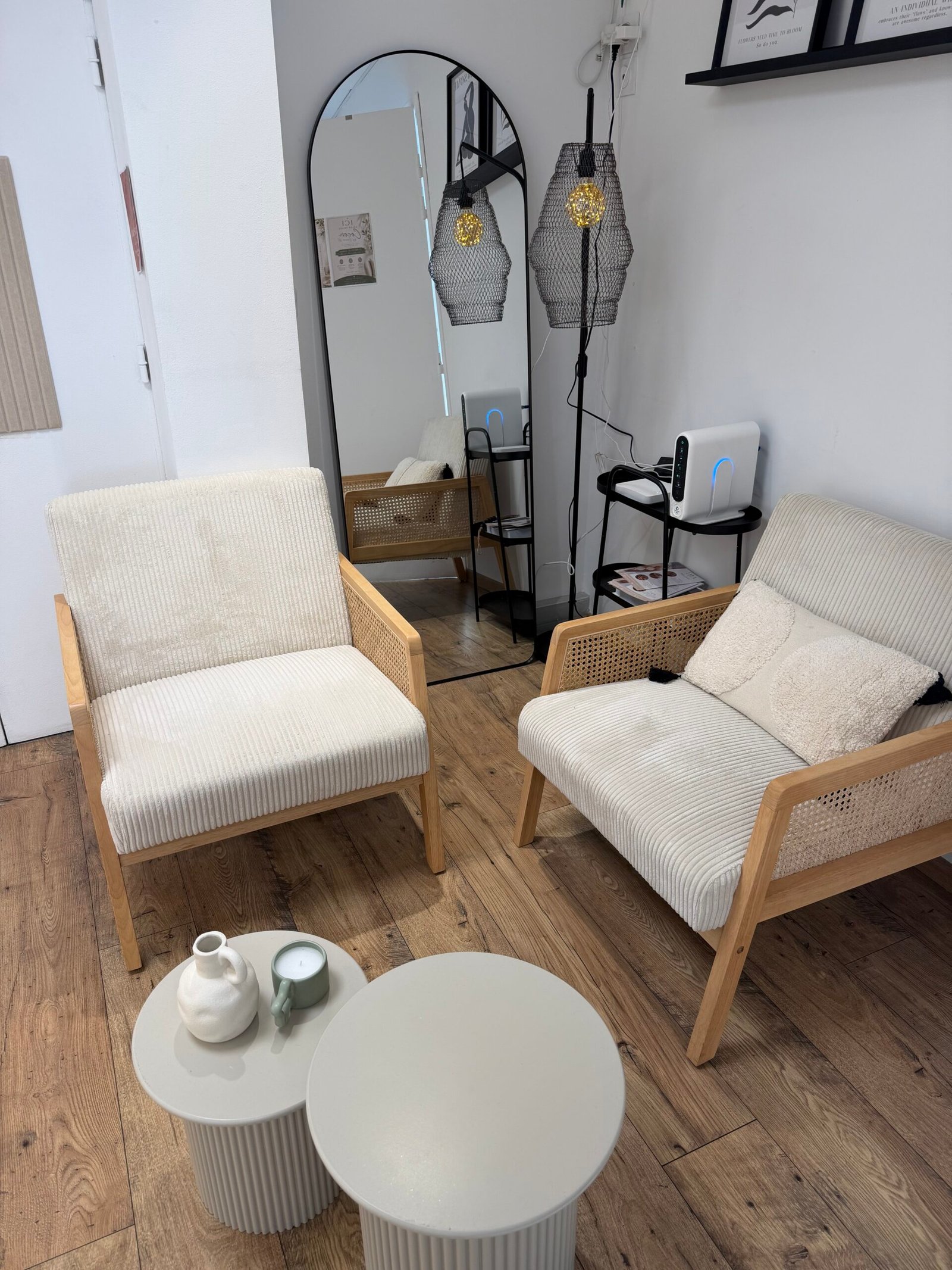 L'espace coiffure du salon Cocon by Léana à Chambéry